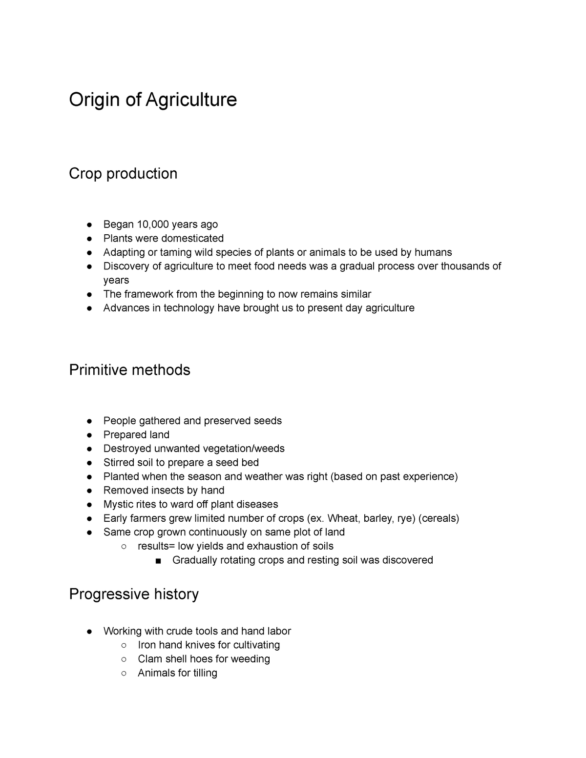 essay on scientific knowledge and agricultural production 300 words