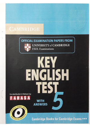 Cambridge KET 4 Book - ket - Tiếng anh - Studocu
