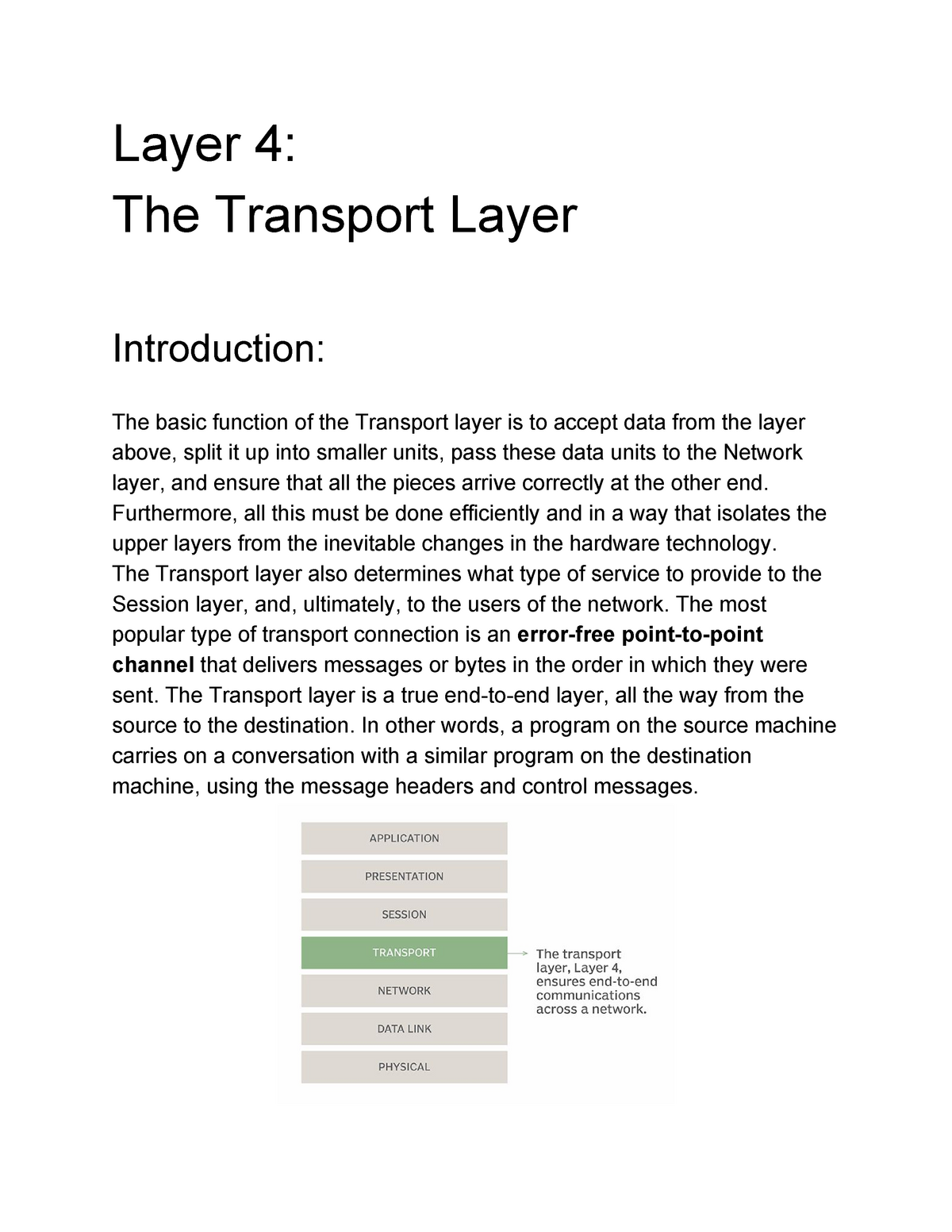 case study transport model