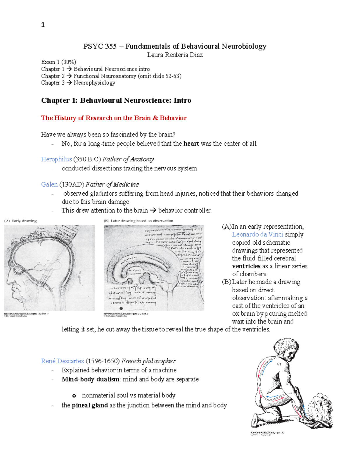 PSYC 355 M1 - Ch. 1-2 Midterm 1 Notes - 1 PSYC 355 Fundamentals Of ...