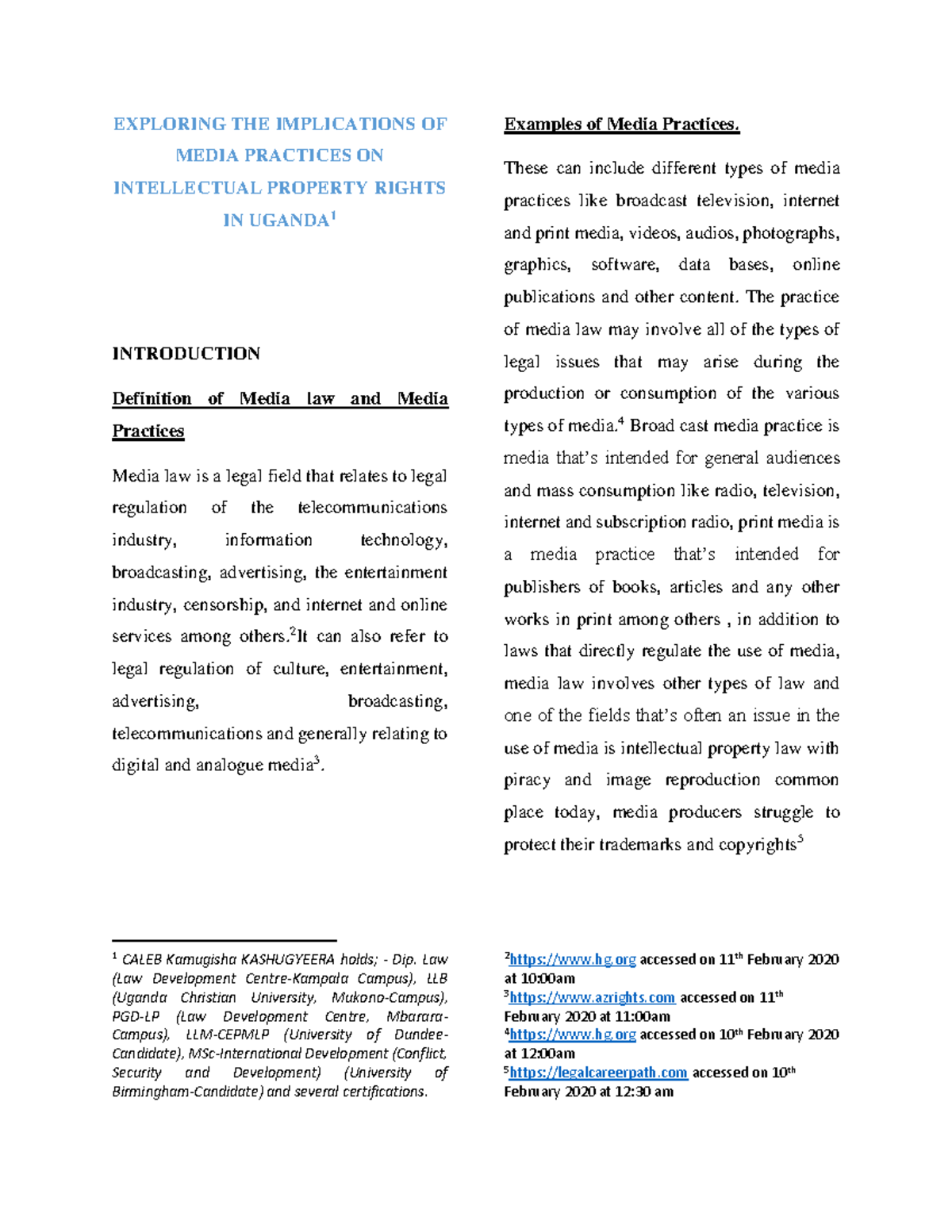 Exploring the implications of media practices on intellectual property