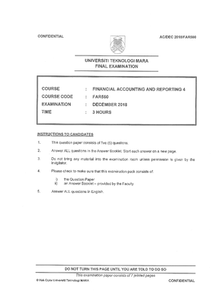 Far560 2018 Dec Past Year Questions Financial Accounting 4 Uitm Studocu