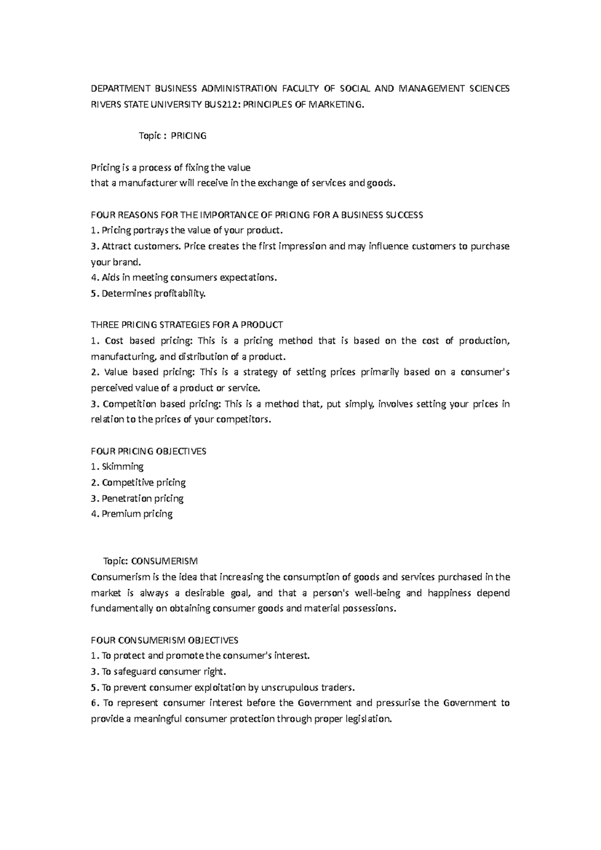 Department BUSI 2 - Helps to read - DEPARTMENT BUSINESS ADMINISTRATION ...