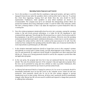 Recommended Payroll Cycle Narrative Description - CURRENT PAYROLL CYCLE ...