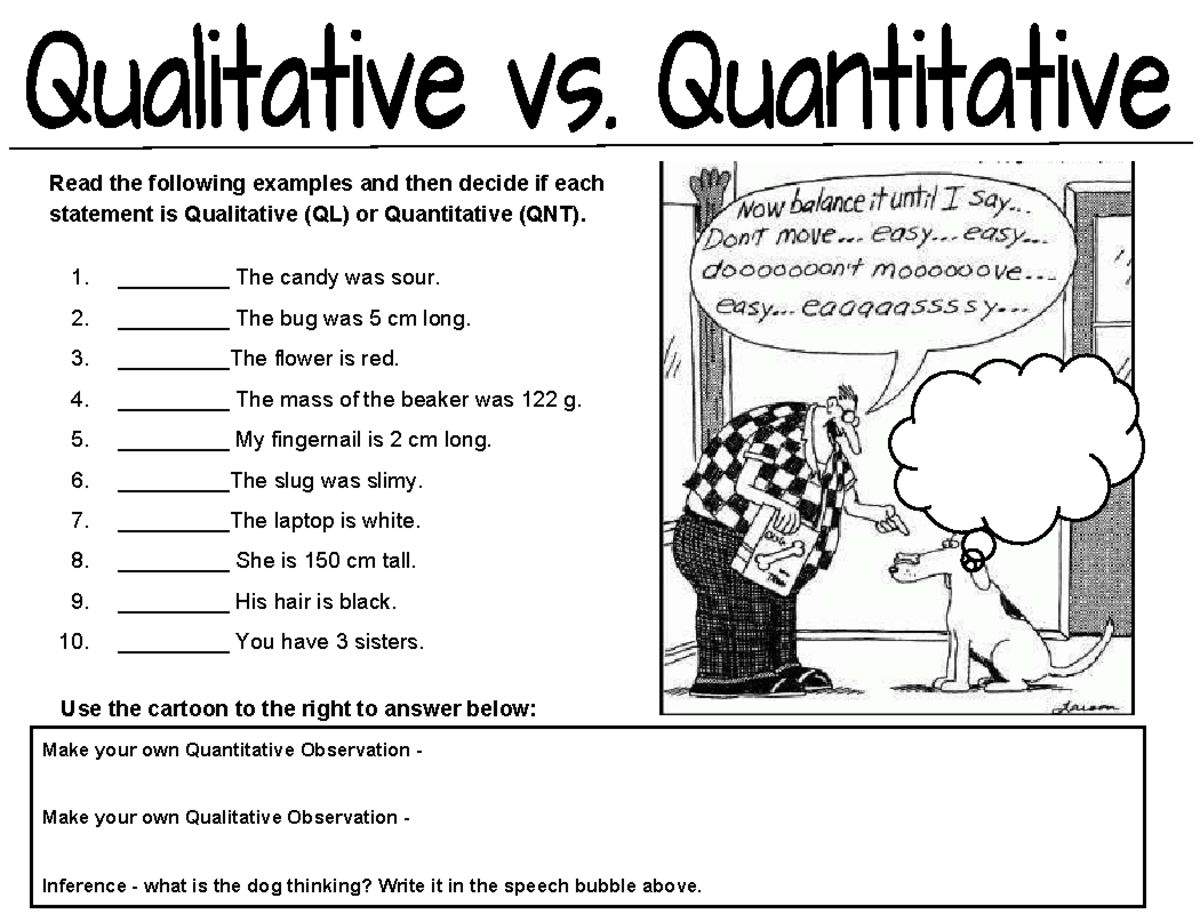Qualitative vs quantititive observations in mathematics - Read the ...