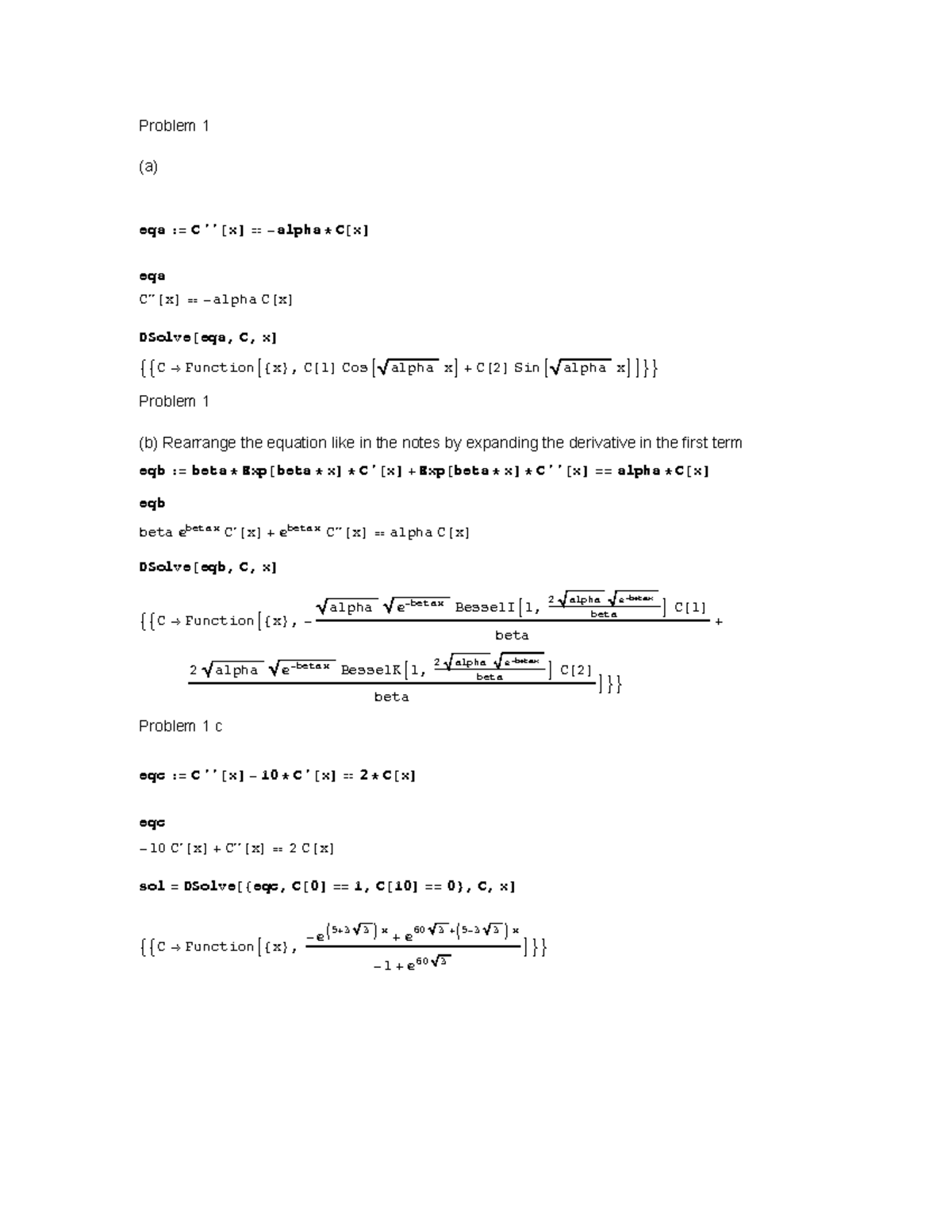 Solutions HW1 - Due February 1, 2017 - Problem 1 (a ...