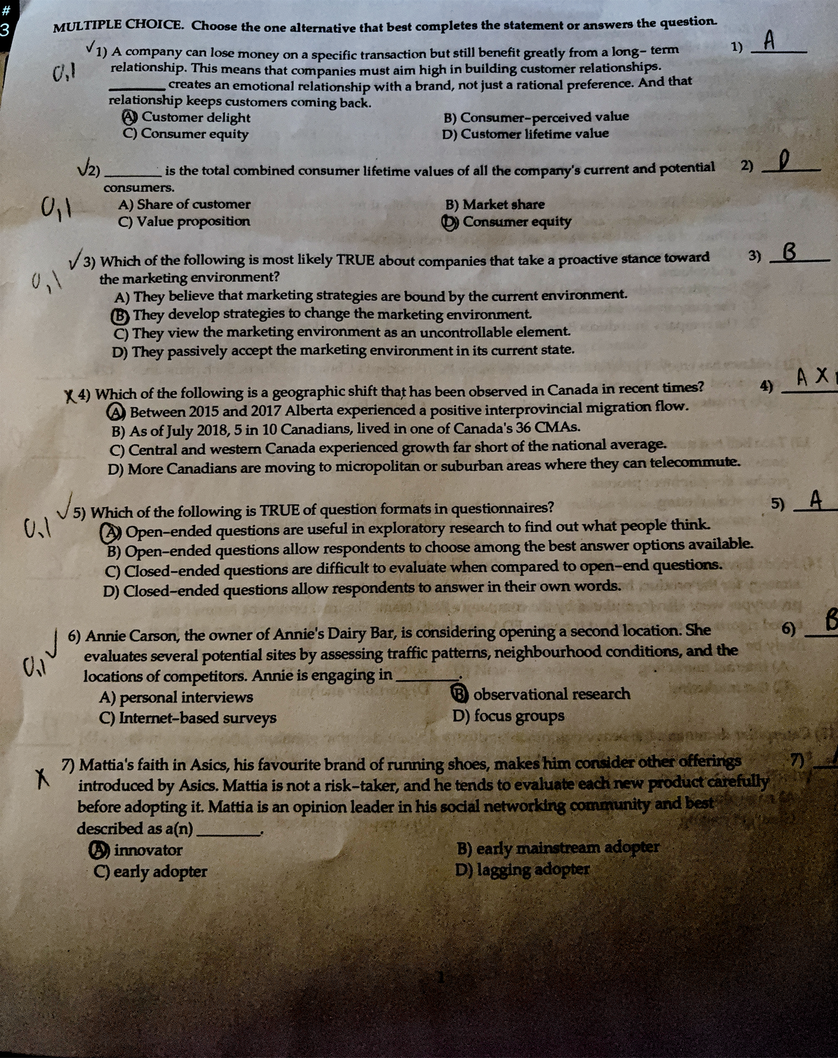 Multiple Choice. Choose the one alternative that best completes the ...