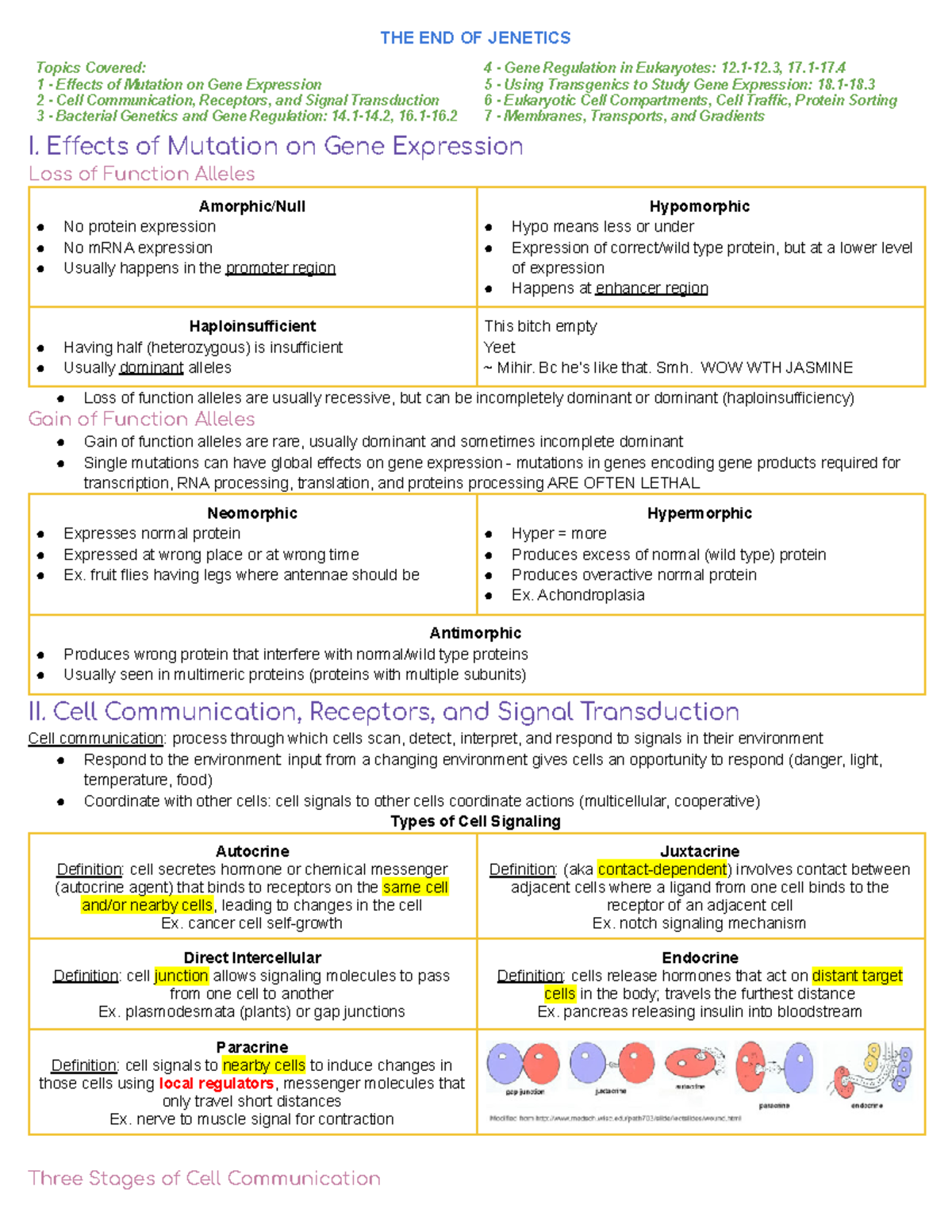 U3 U4 Study Guide THE END OF Topics Covered 1 Effects of