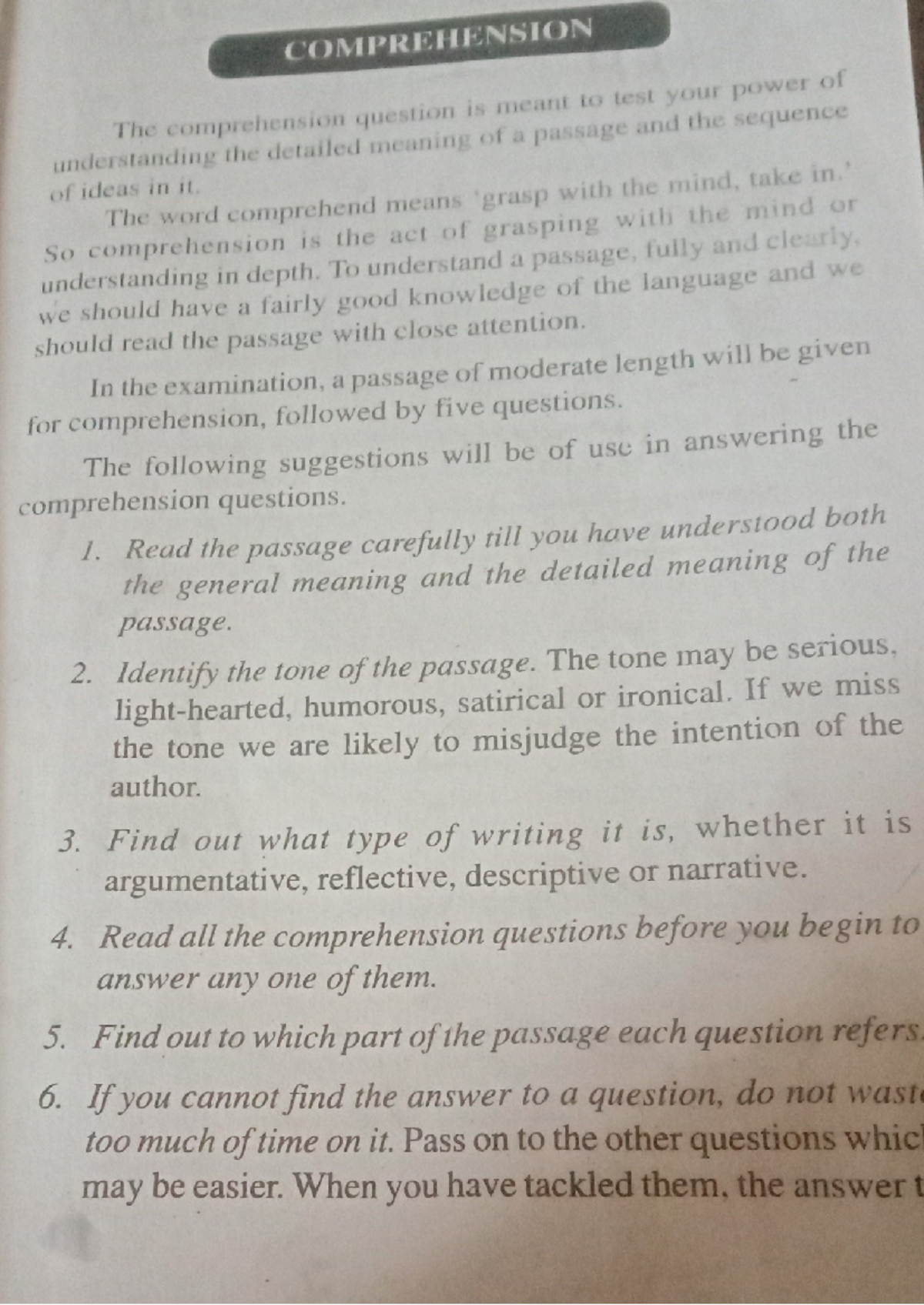 English 1 - comprehension - english,language skills - Studocu