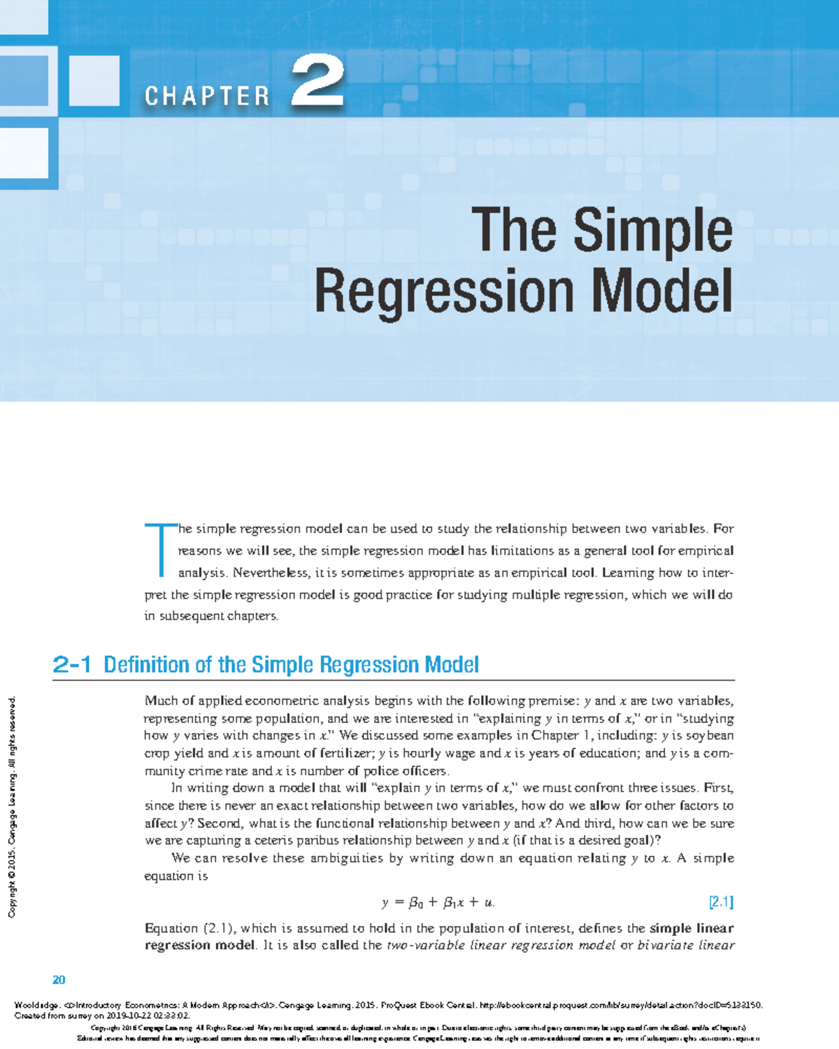 Introductory Econometrics A Modern Approach - (Ch 2 The Simple ...