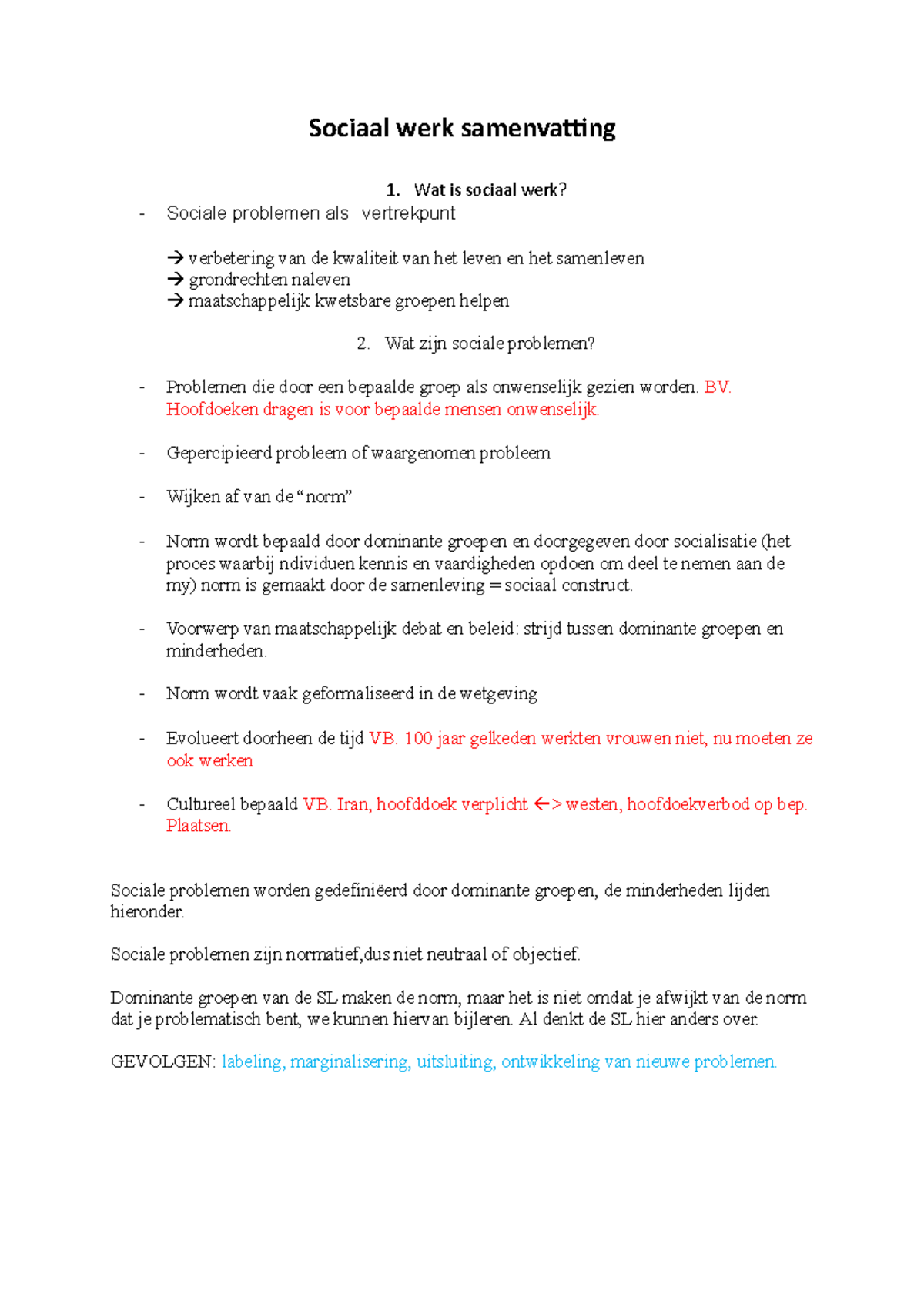 Sociaal Werk Samenvatting, Inleiding - Sociaal Werk Samenvatting Wat Is ...