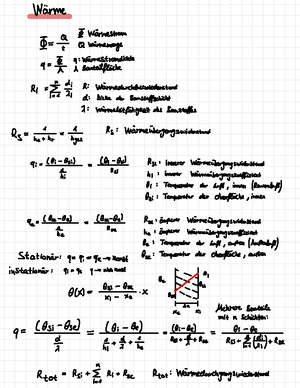 Bauphysik Formelsammlung - Bauphysik 1 - Studocu