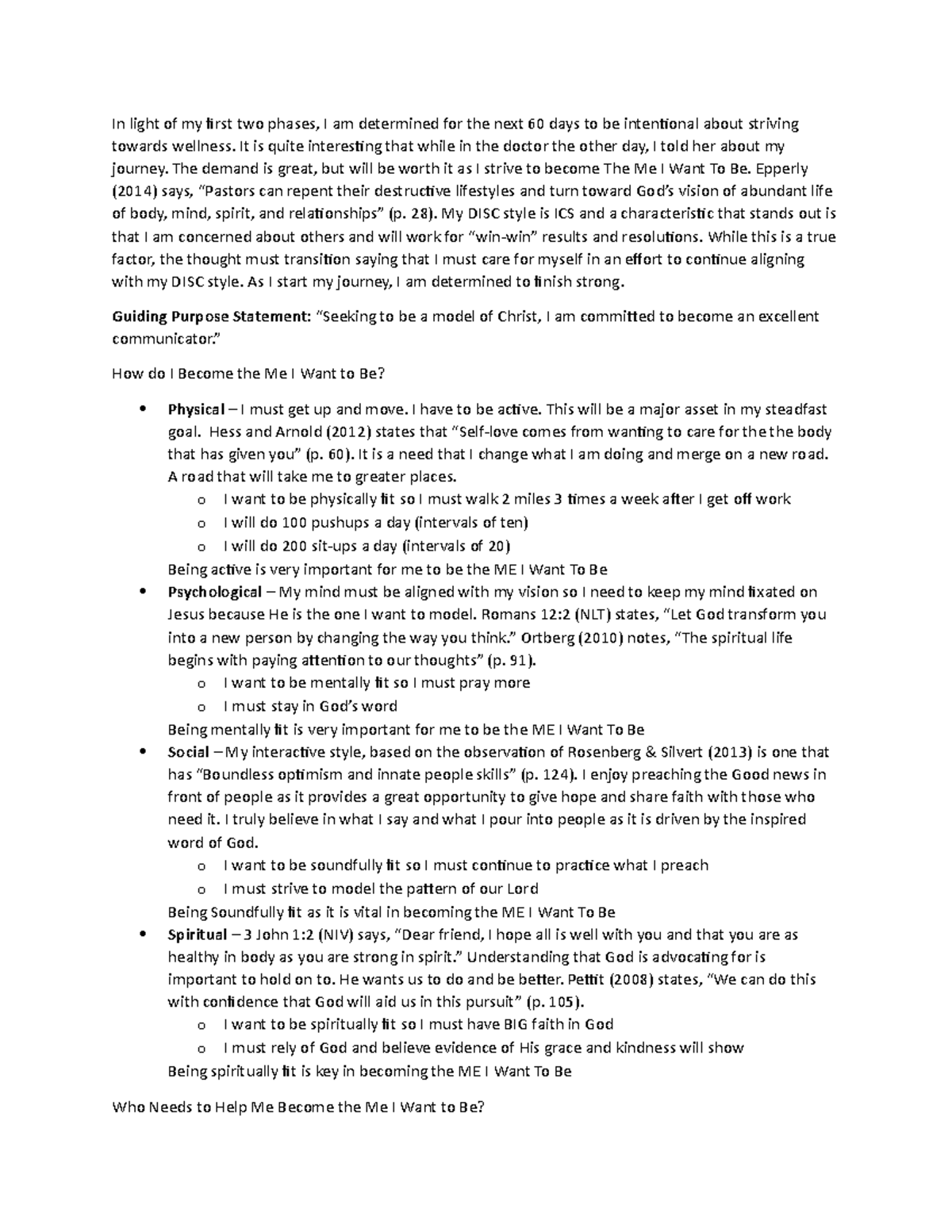 DB5 - Discussion Board 5 - In light of my first two phases, I am ...