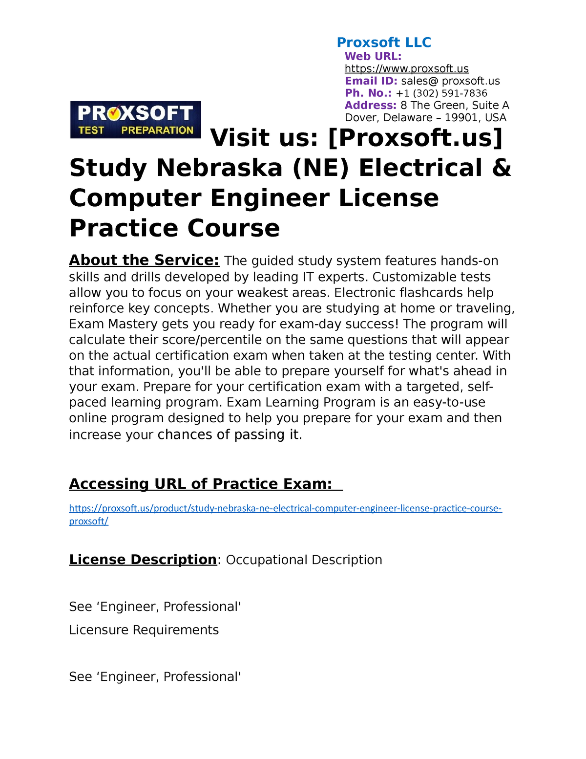 Study Nebraska (NE) Electrical and Computer Engineer License Practice ...