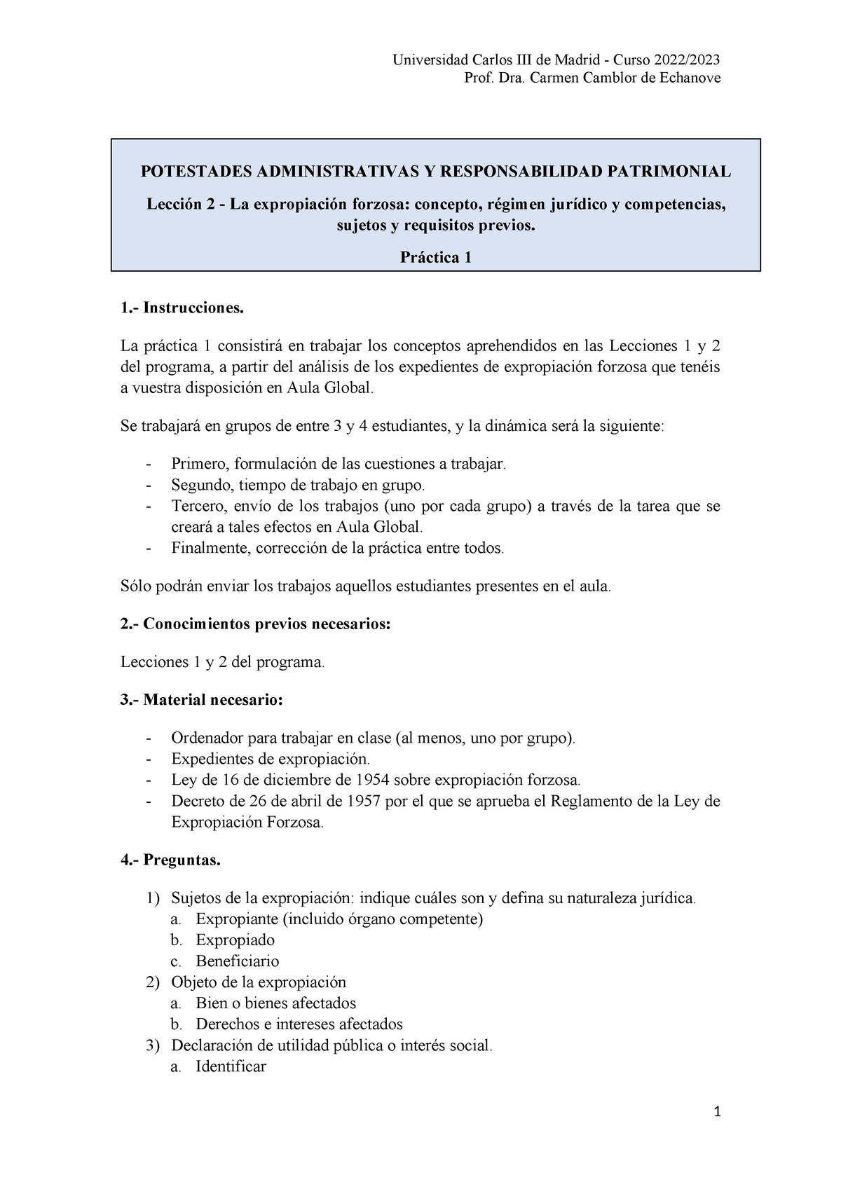 Pr Ã¡ctica 1 - Universidad Carlos III De Madrid - Curso 2022/ Prof. Dra ...