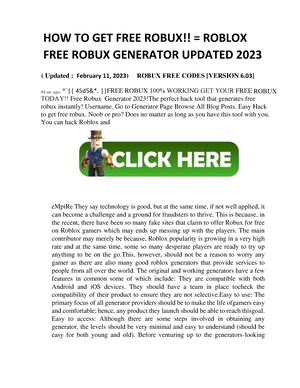 Robux Free Generator 2023-2024: How to Getting 99999 Robux and