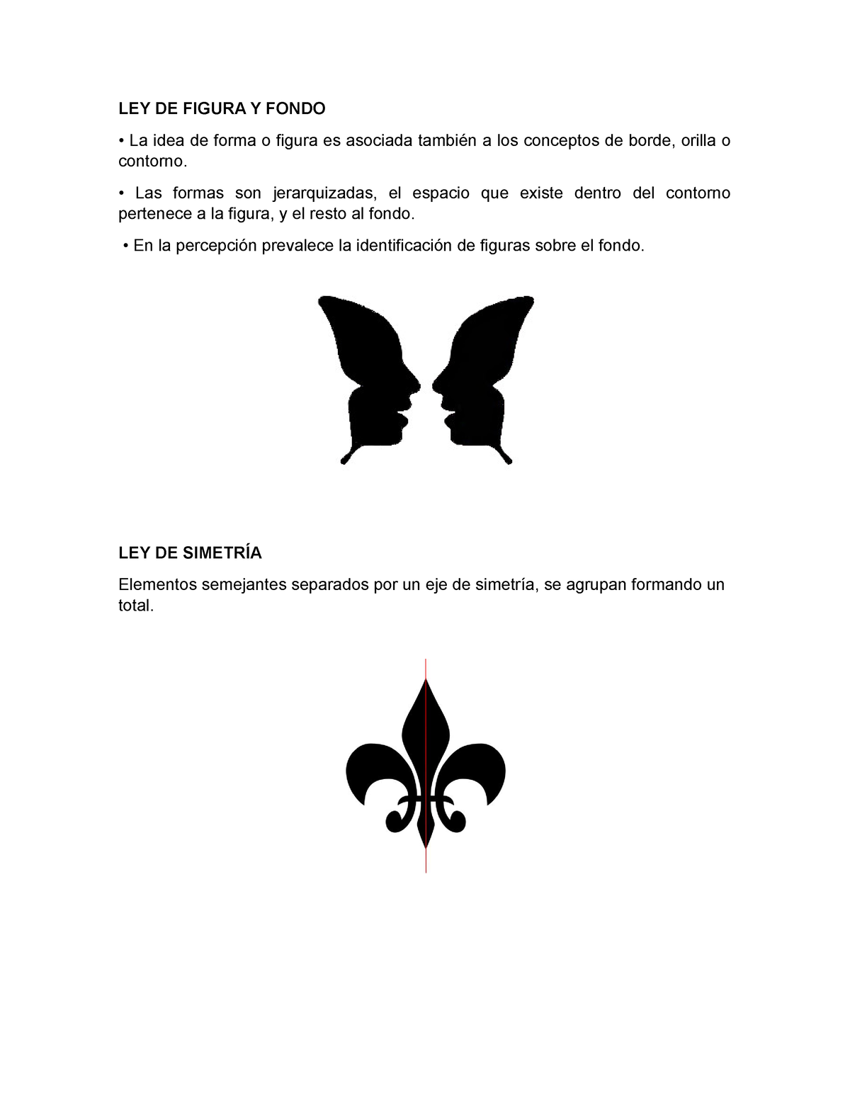 Taller Leyes De La Percepción Ley De Figura Y Fondo La Idea De Forma O Figura Es Asociada 4804