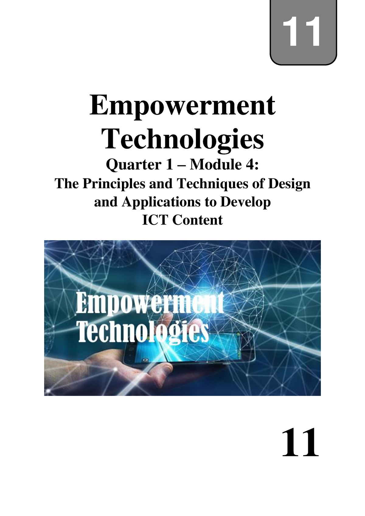 4. Module - Empowerment Technologies Quarter 1 – Module 4: The ...