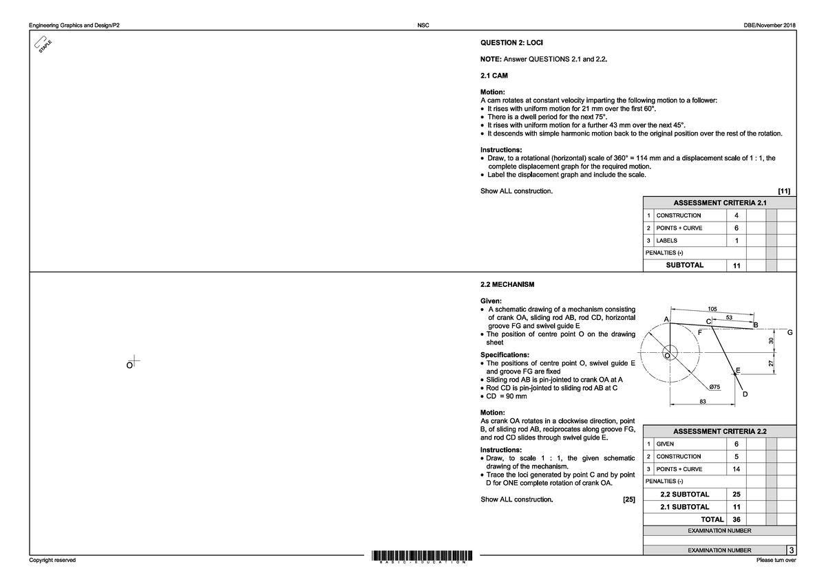 4 Engineering Graphics and Design - Grade 12 - Loci. worksheets ...