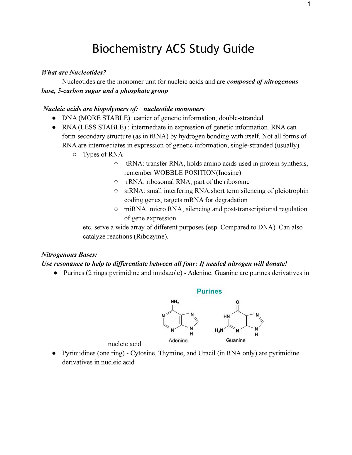 case study topics biochemistry