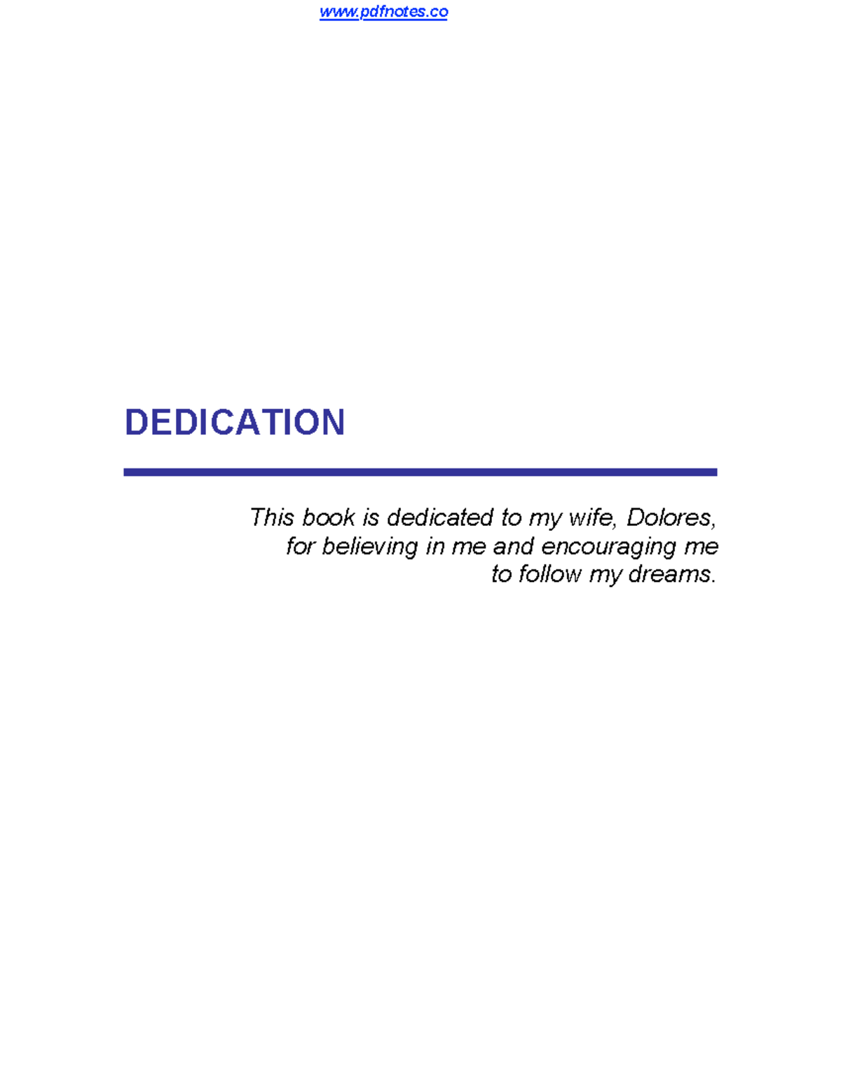 Attitude is Everything - DEDICATION This book is dedicated to my wife ...