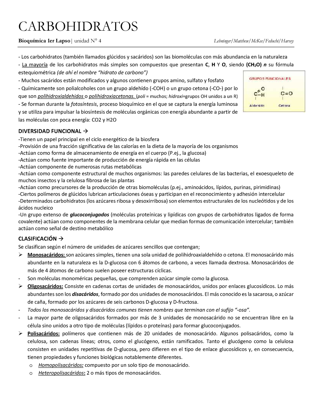 4 Carbohidratos 1 Explicacion De Los Carbohidratos Carbohidratos Bioquímica 1er Lapso 7302