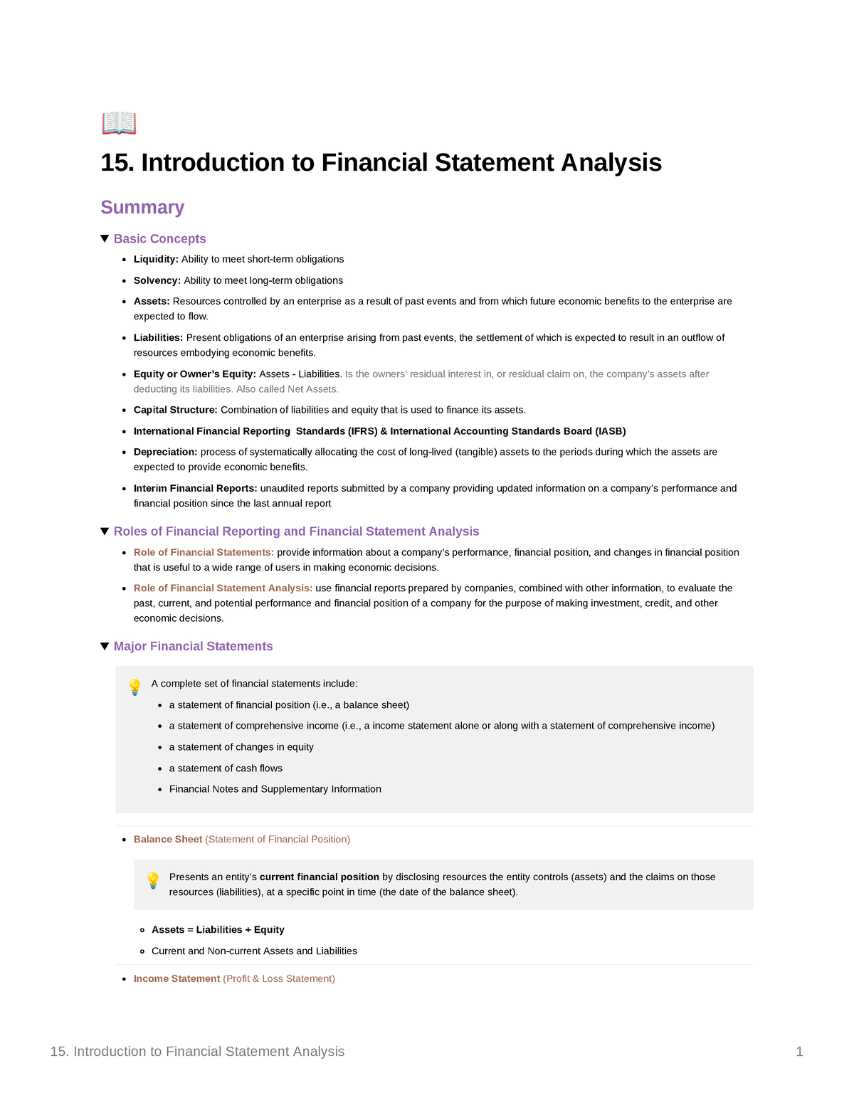 literature review of financial statement analysis pdf