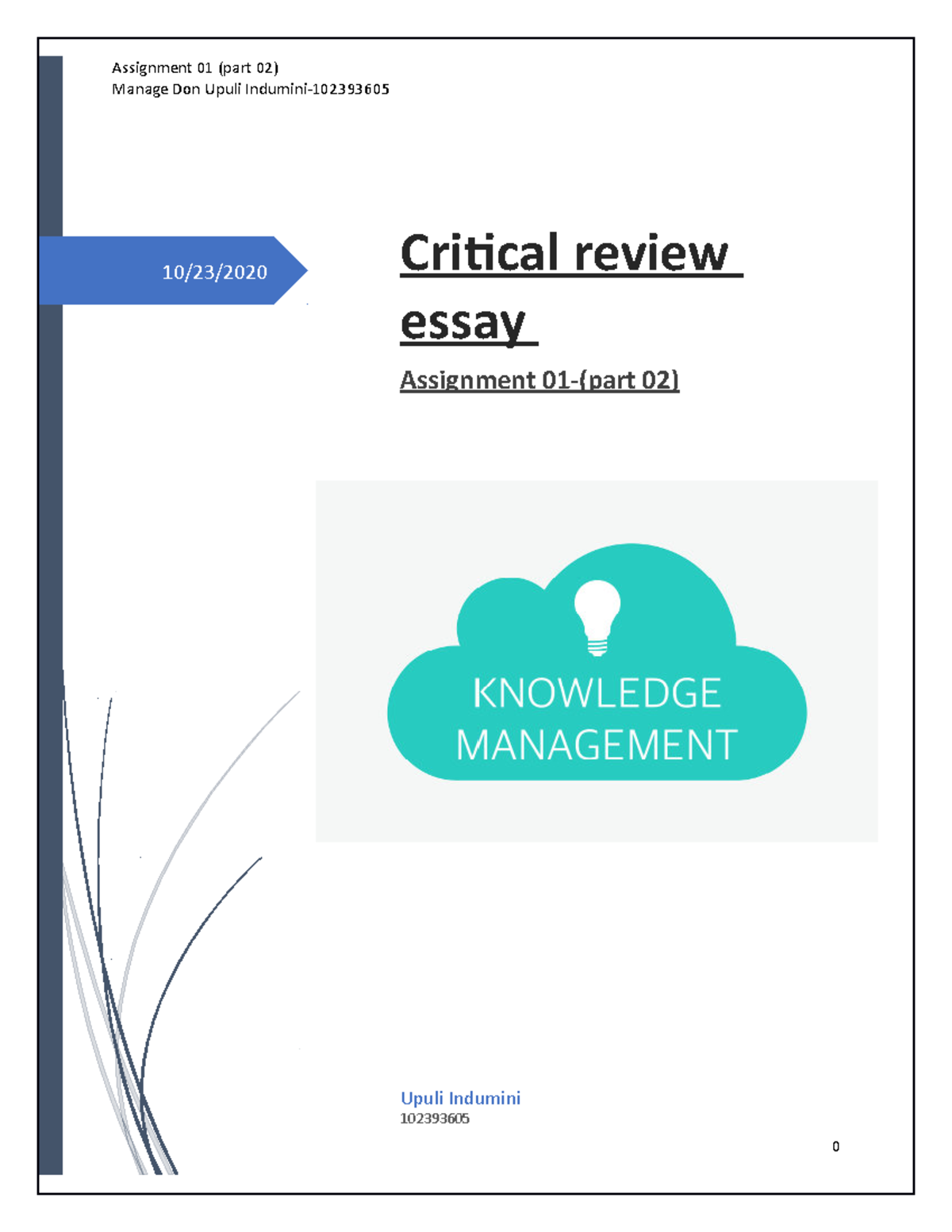 Part 2-KMA - knowledge management assignment of swinburne university 2 ...