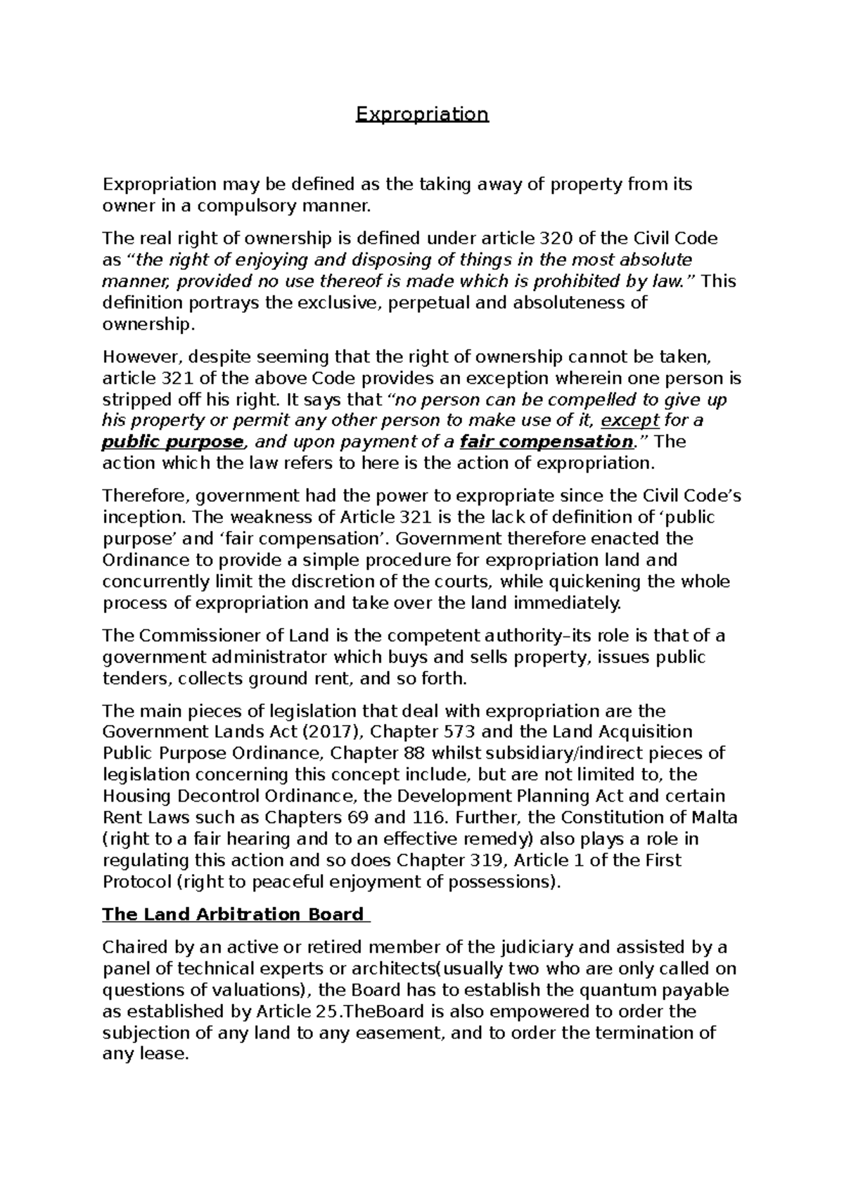 Expropriation law of property Expropriation Expropriation may be