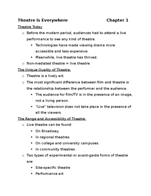 Chapter 7 Theatre Spaces - Theatre Spaces Chapter 7 Creating the ...