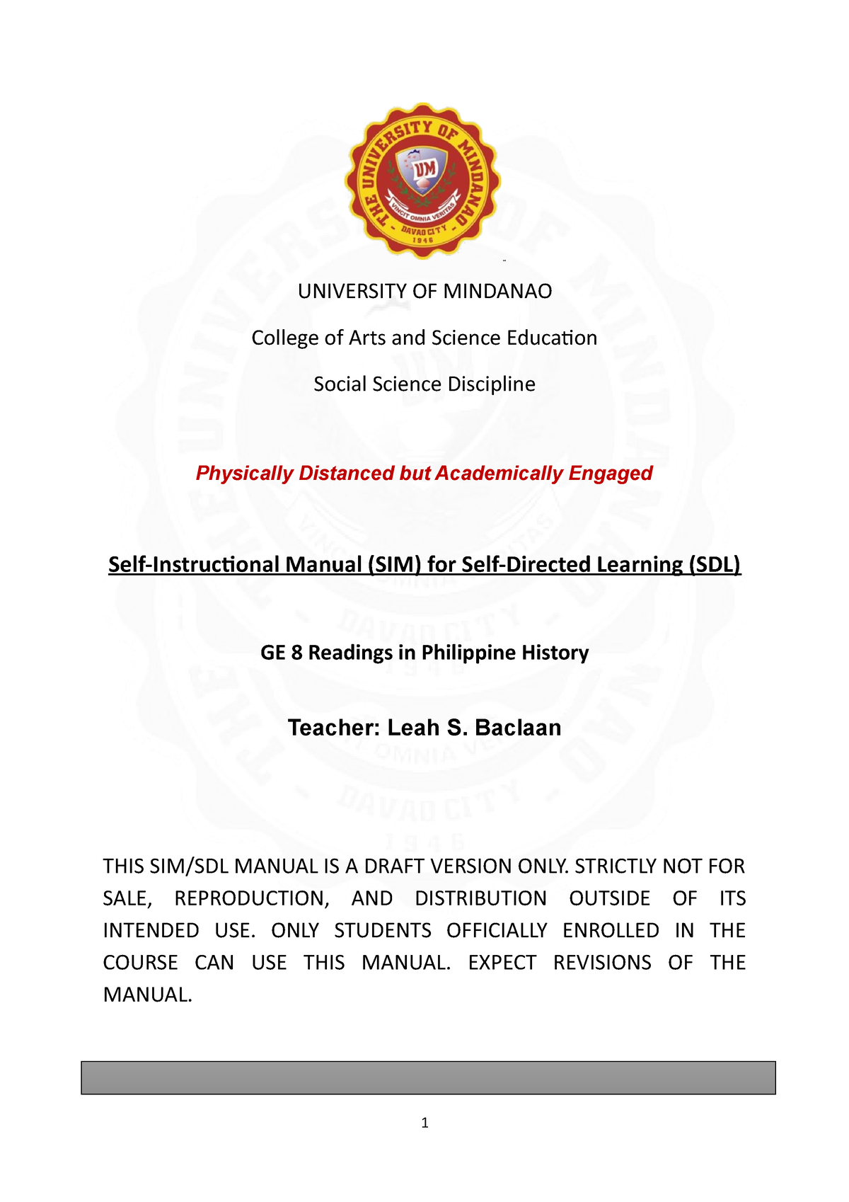 university of mindanao research paper