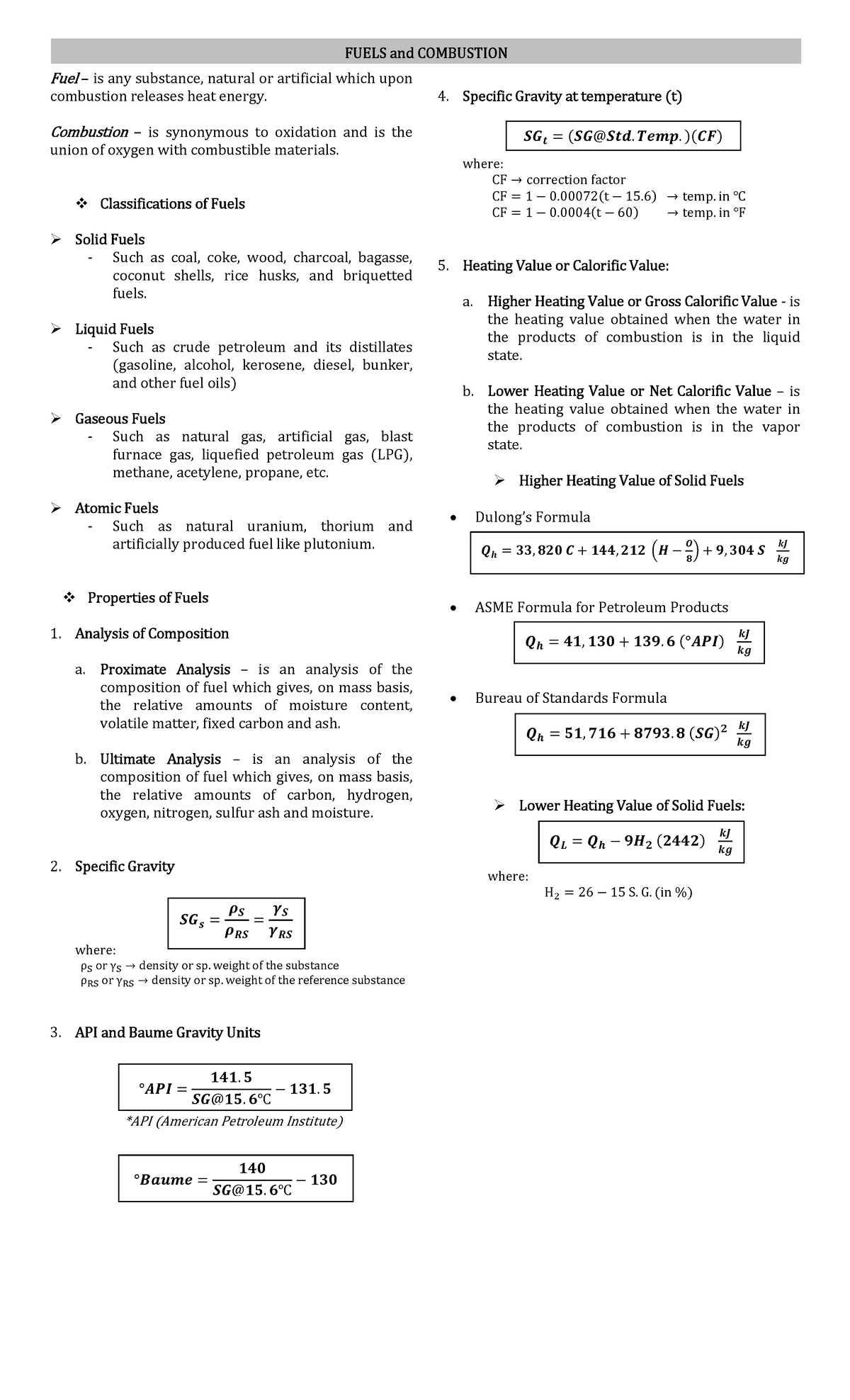 Microsoft Word - Fuels - Lecture notes for combustion - FUELS and ...