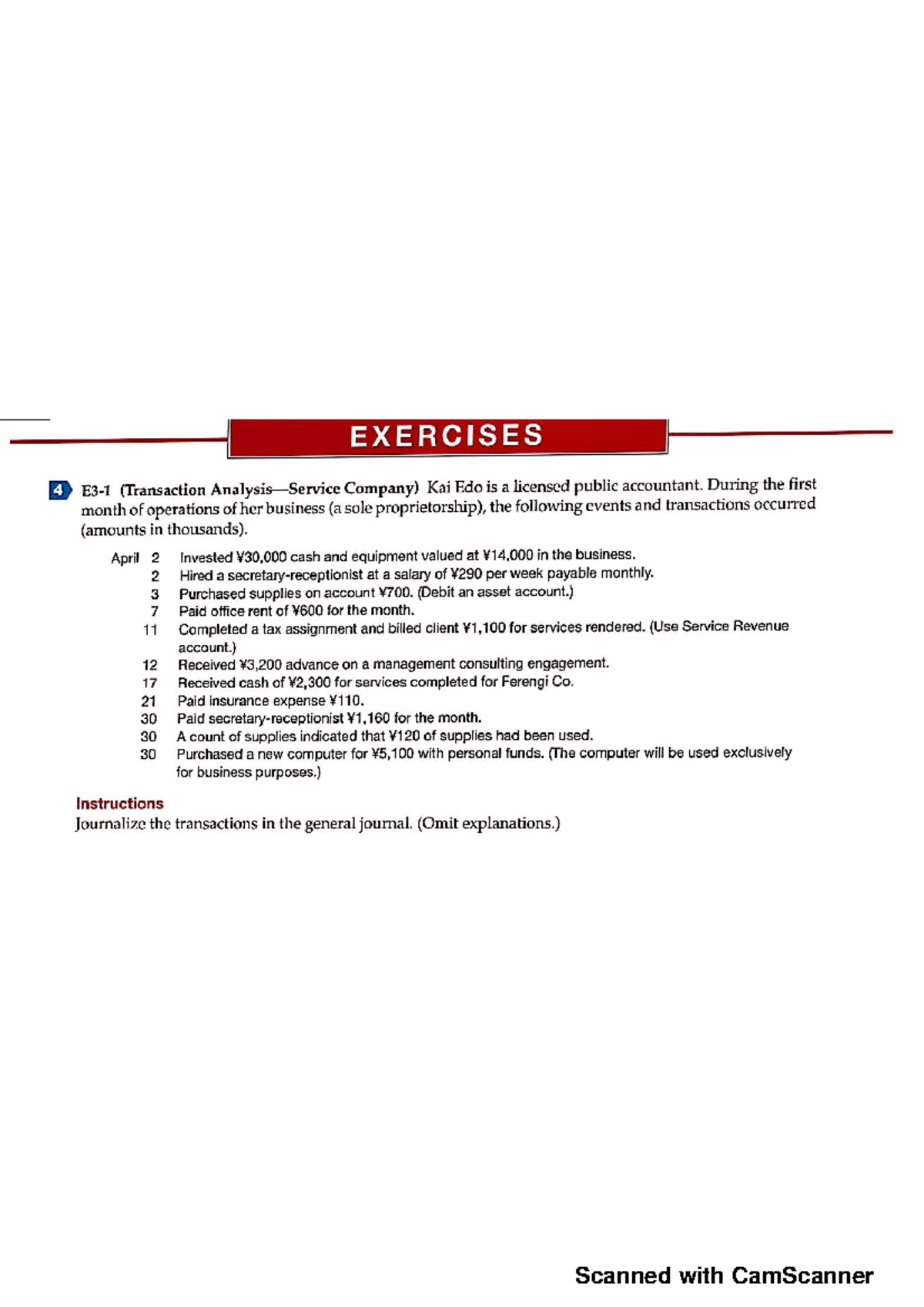 Intermediate Accounting Chapter 3: Ex-3-1,5 - Principles Of Corporate ...