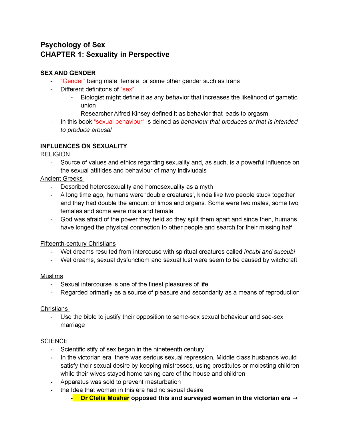 Chapter 1 Sexuality In Perspective Psychology Of Sex Chapter 1 Sexuality In Perspective Sex 1536