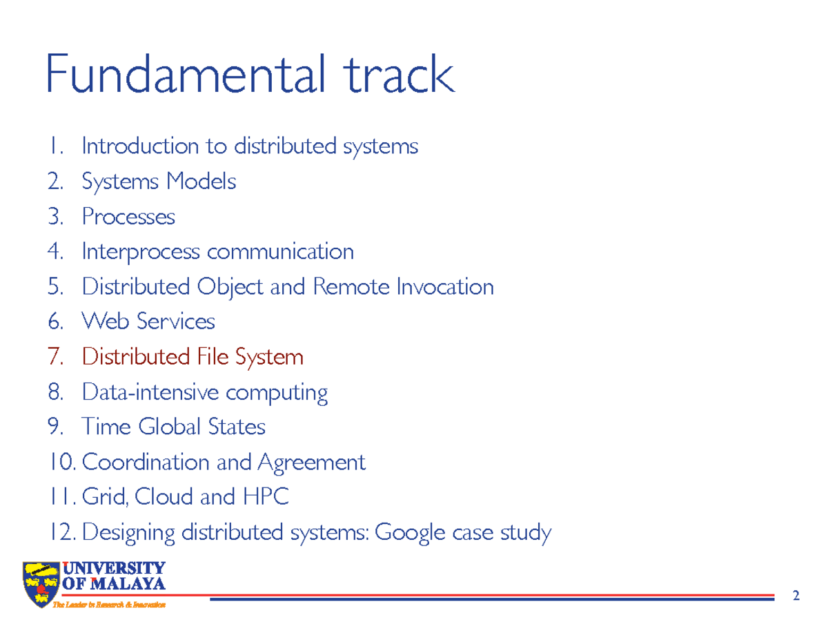 Ch 6 Distributed File Systems AND PARALLEL PROGRAMMING - Fundamental ...