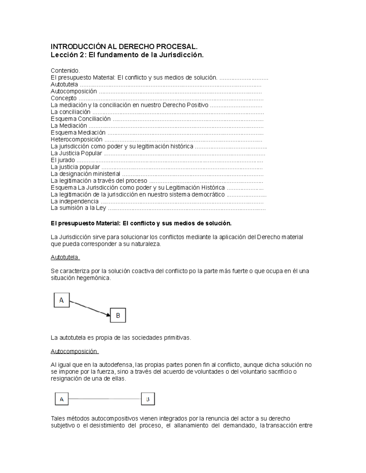 Leccion 2 De Introduccion Al Derecho Procesal - INTRODUCCIÓN AL DERECHO ...