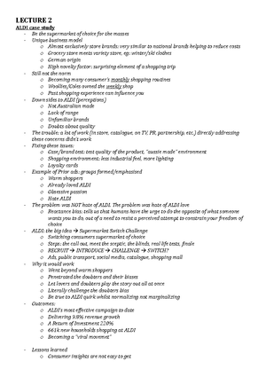 Consumer Behaviour Subject Outline - SUBJECT OUTLINE 24202 Consumer ...