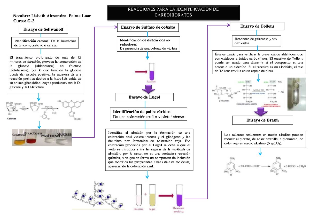 Reacciones De Identificacion De Los Carbohidratos