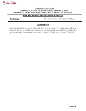 491097634 380 final paper - MIAE 380 Product Design and Development ...