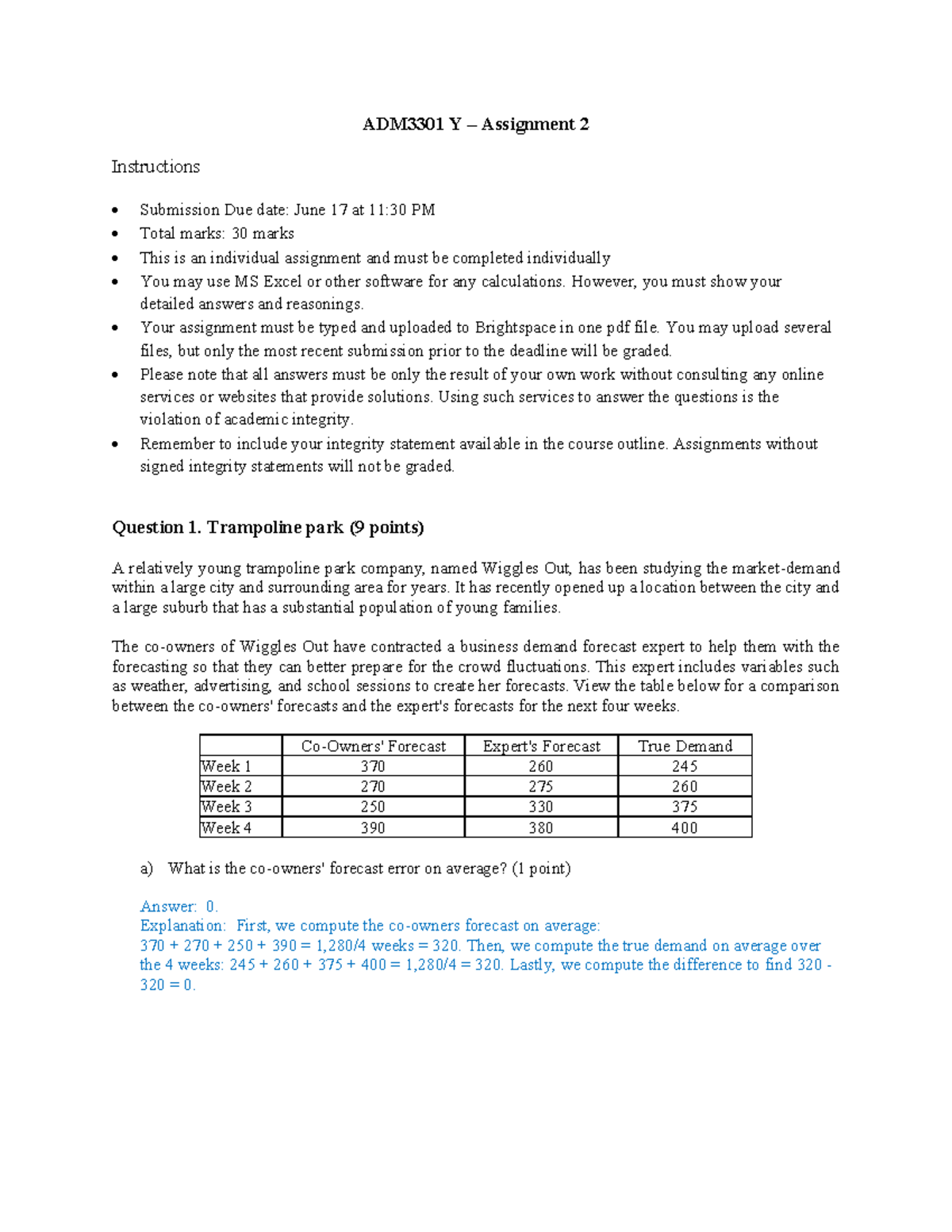 Assignment 2 - Solution - ADM2350 - Warning: TT: undefined function: 32 ...