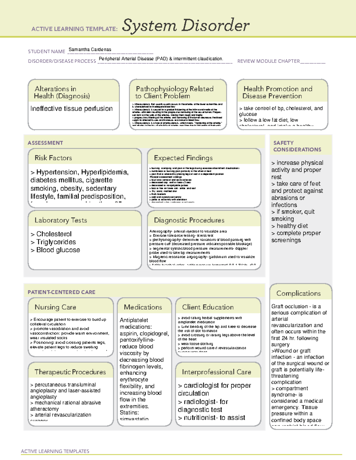 PAD system disorder restricted-1 - ACTIVE LEARNING TEMPLATES System ...