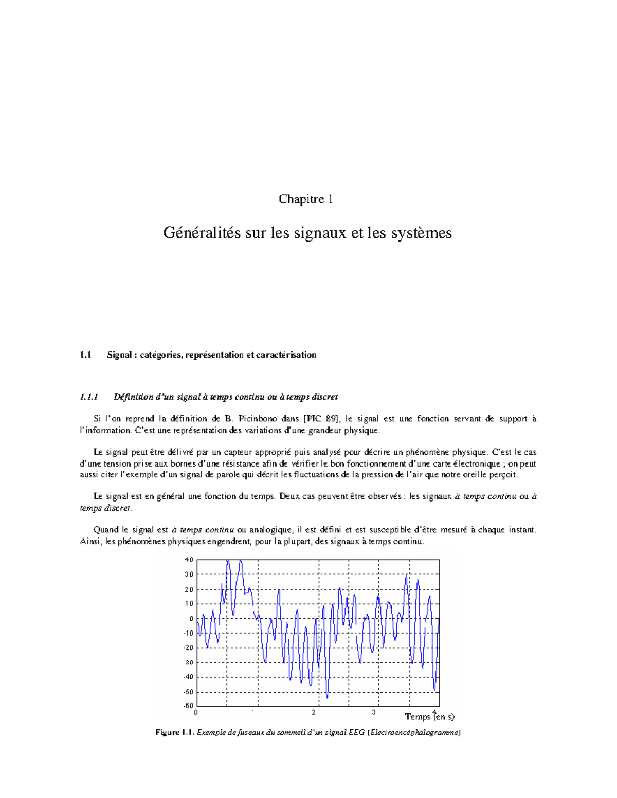 Cours complet sur le traitement du signal - ####### Chapitre 1 ...