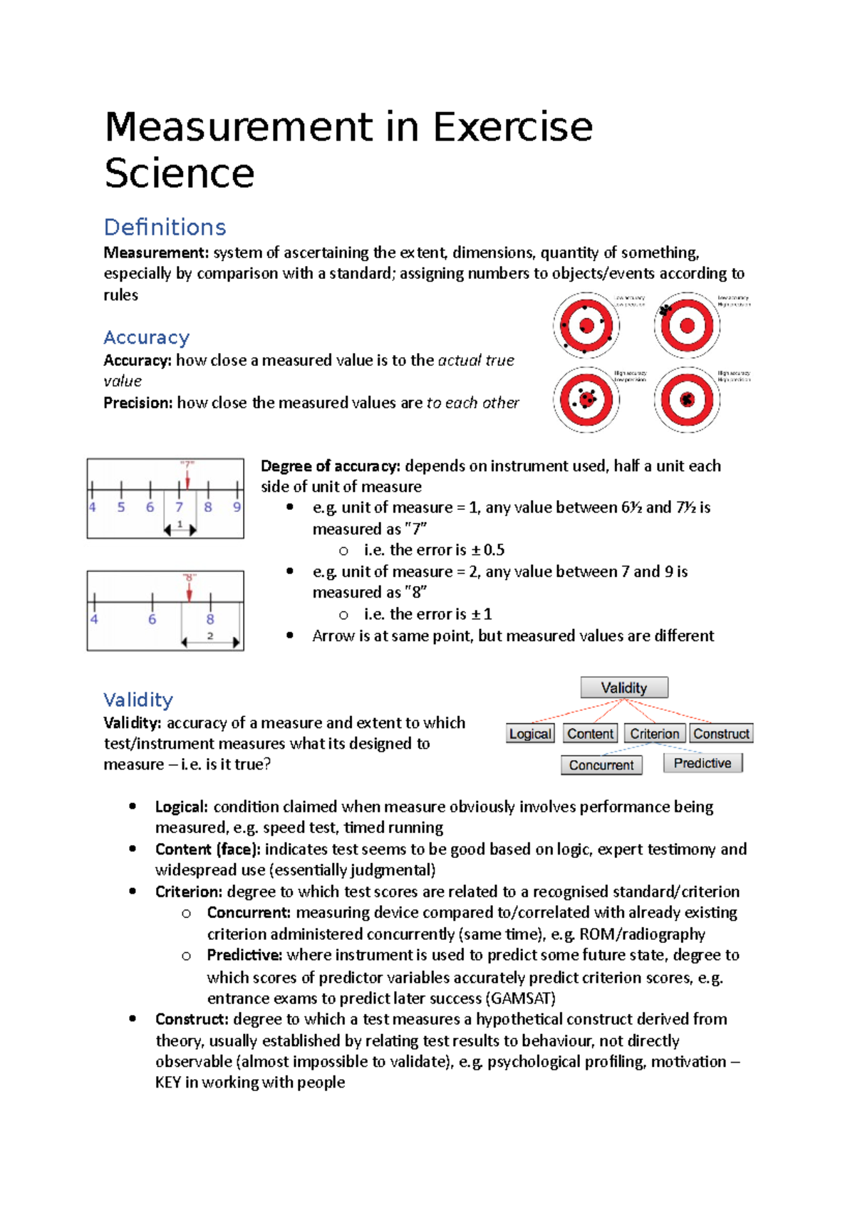 Measurement In Exercise Science - Measurement In Exercise Science ...