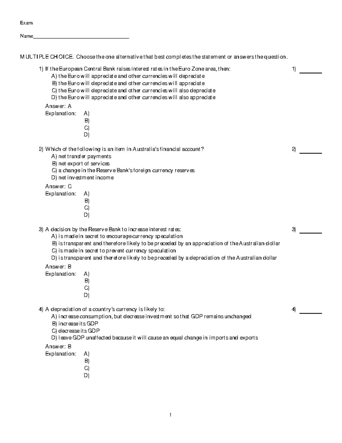 Testbank With Answers - Exam Name ...