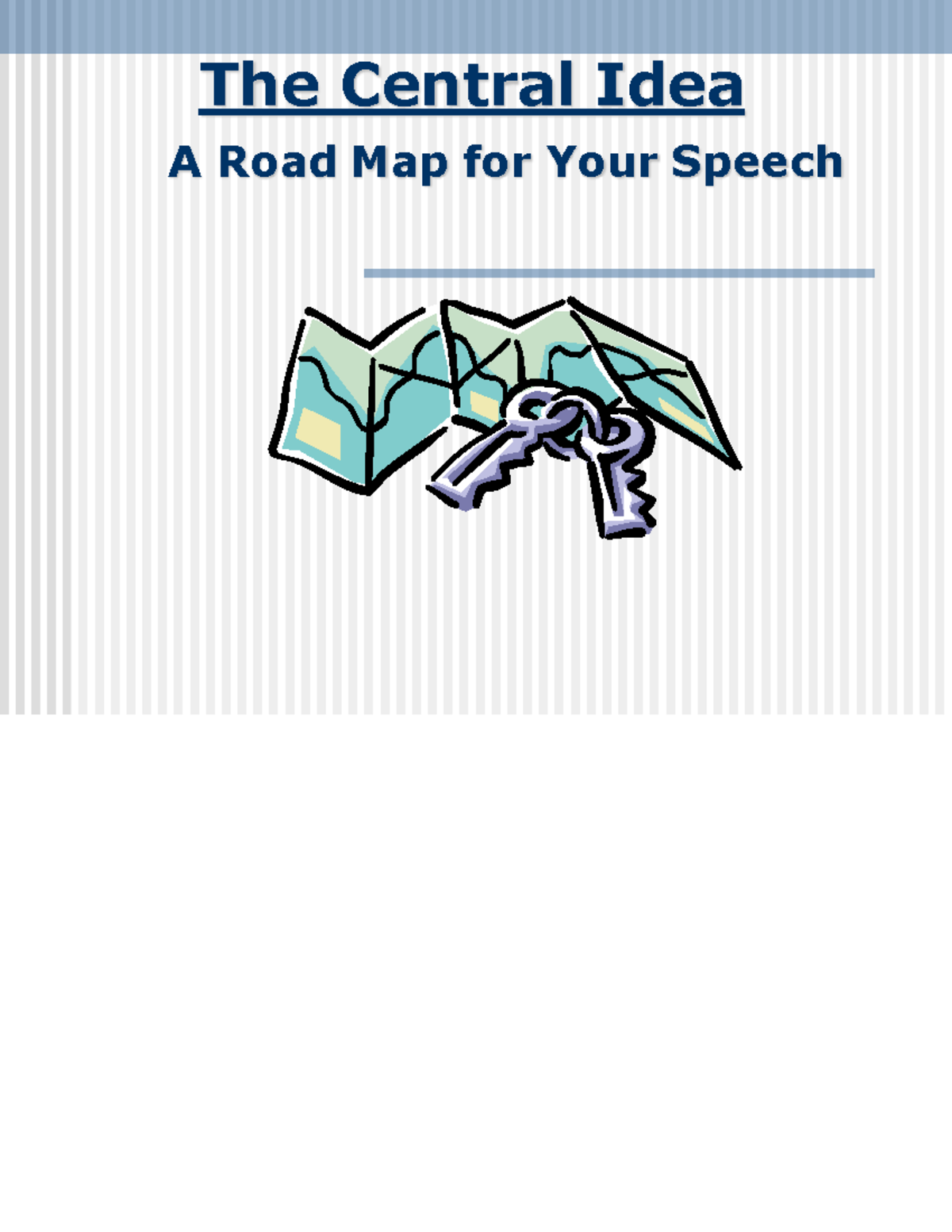 Central Idea thesis Statement The Central Idea A Road Map For Your