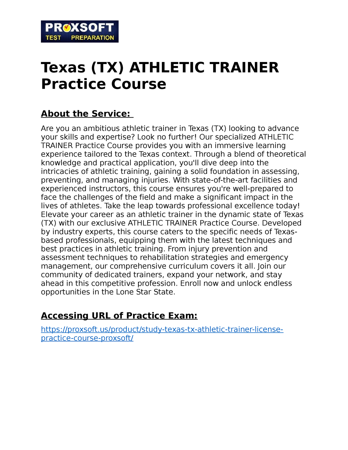 texas-tx-athletic-trainer-practice-course-texas-tx-athletic