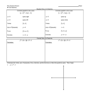 #20 Chapter 5 Review Answer Key - Pre-Calculus Honors Name #20 Chapter ...