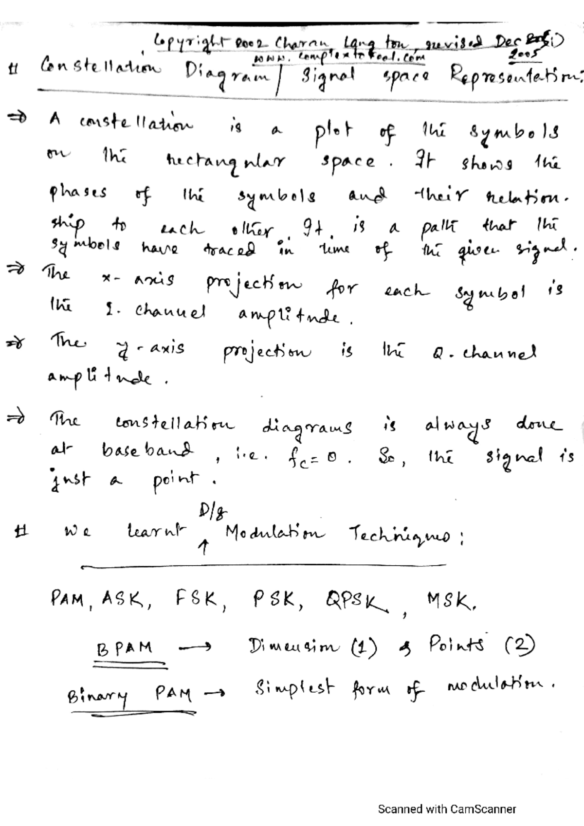 Constellation Diagram Lecture Notes - Digital Signal Processing - Studocu