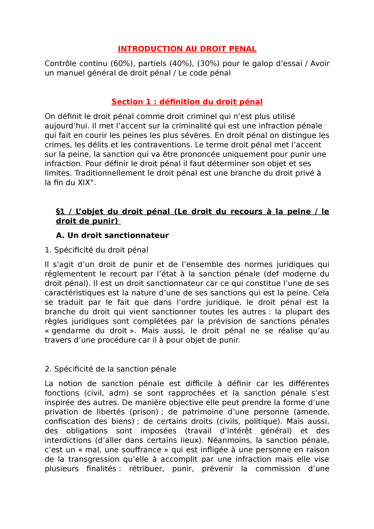 introduction dissertation droit penal