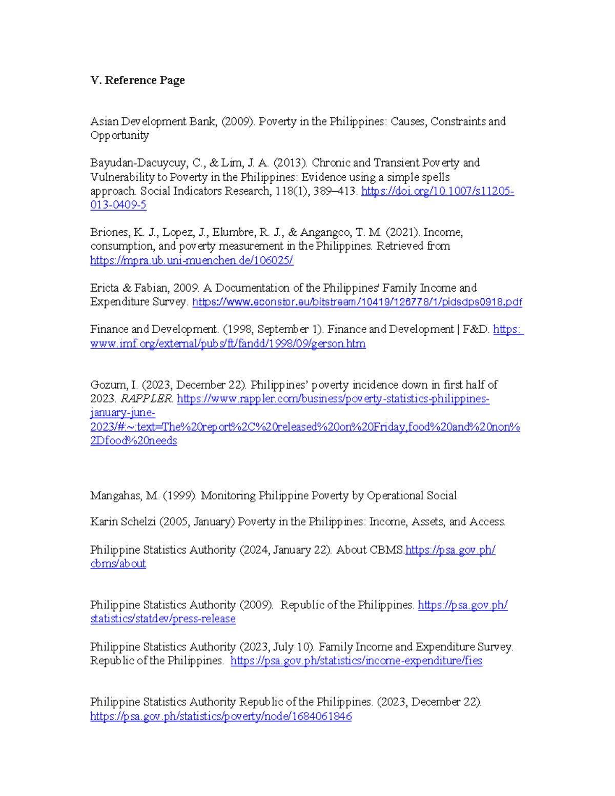 Cobedev K33 Working Paper (Reference Page) - V. Reference Page Asian ...